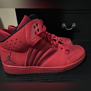 Red Jordan sneakers